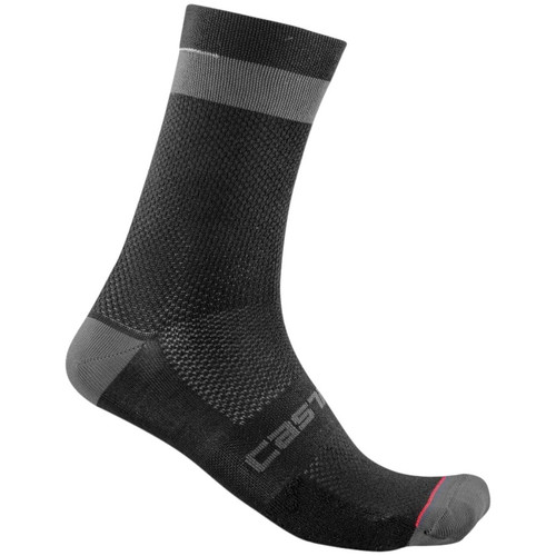 Castelli Alpha 18 Socks Black/Dark Grey 2X-Large