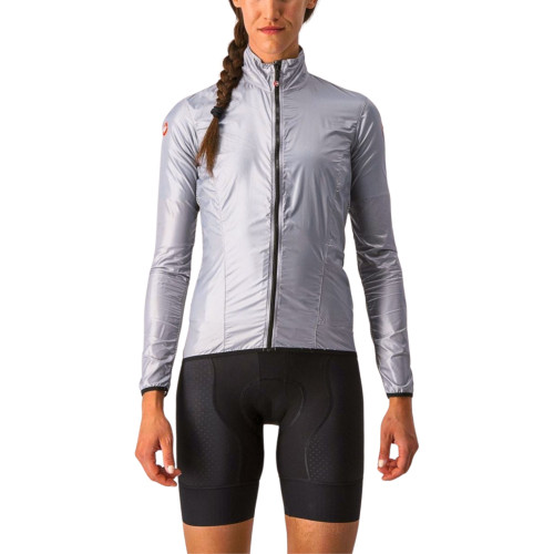 Castelli Aria Shell Womens Jacket Silver Grey X-Small