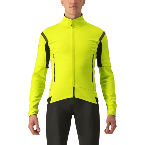 Castelli Perfetto RoS 2 Convertible Jacket Electric Lime/Dark Grey