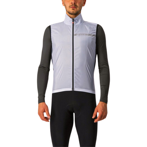 Castelli Squadra Stretch Vest Silver Gray/Dark Gray