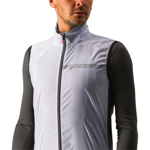 Castelli Squadra Stretch Vest Silver Gray/Dark Gray
