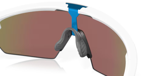Oakley Sphaera Sunglasses Matte White Prizm Sapphire Polarized Lens