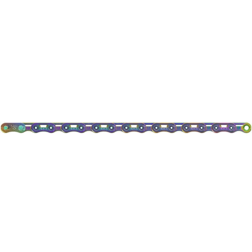 SRAM Red AXS E1 Flattop Chain 12sp 126 Link Rainbow PowerLock