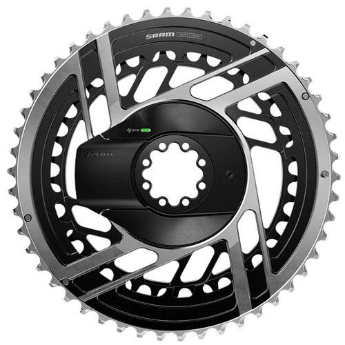 SRAM Red AXS E1 Power Meter/Chainring Kit 52/39T Black/Silver