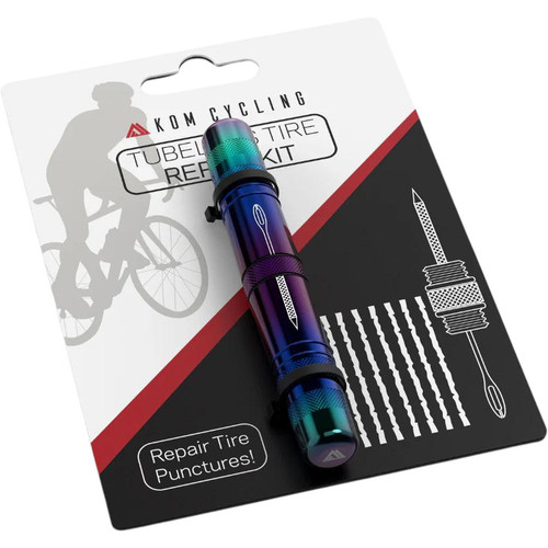 KOM Cycling Tubeless Tyre Repair Kit Iridescent