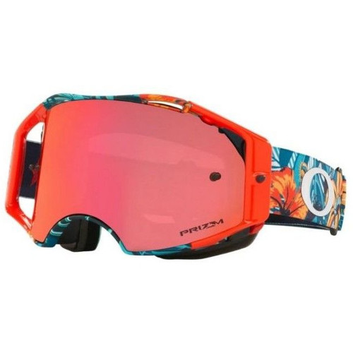 Oakley Airbrake MTB Troy Lee Designs Series Goggles TLD Jungle Blue Strap Prizm Trail Torch