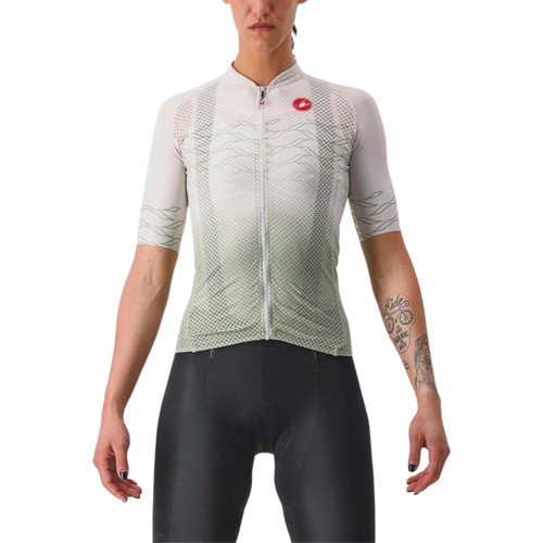 Castelli Climbers 2.0 Jersey Womens Gray/Defender Green Castelli Climbers 2.0 Jersey Womens Gray/Defender Green