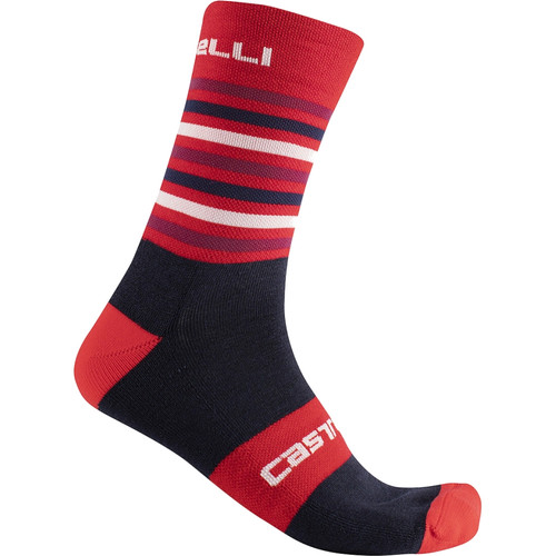 Castelli Gregge 15 Socks Red/Savile Blue