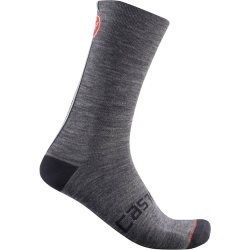Castelli Racing Stripe 18 Socks Dark Gray