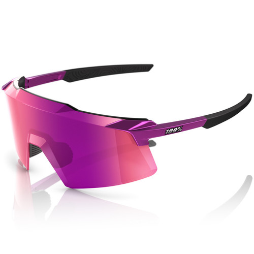 100% Aerocraft Sunglasses Gloss Purple Chrome Purple Mirror
