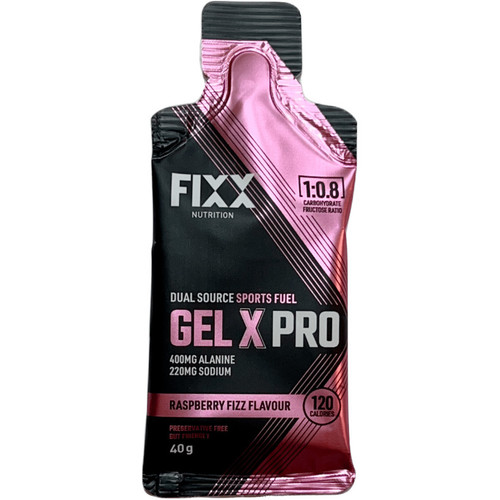 Fixx Nutrition Gel X Pro Raspberry Fizz 40g
