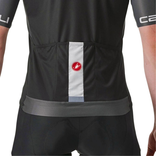Castelli Entrata VI Jersey Light Black/Dark Gray-Ivory