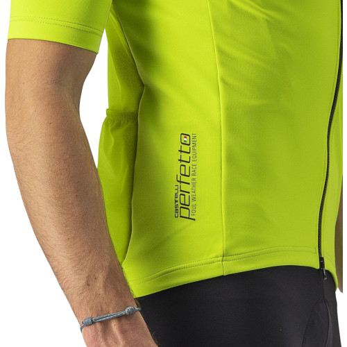 Castelli Perfetto RoS 2 Wind Jersey Electric Lime
