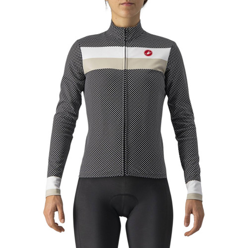 Buy Castelli Volare Womens LS Jersey Black/White/Chalk