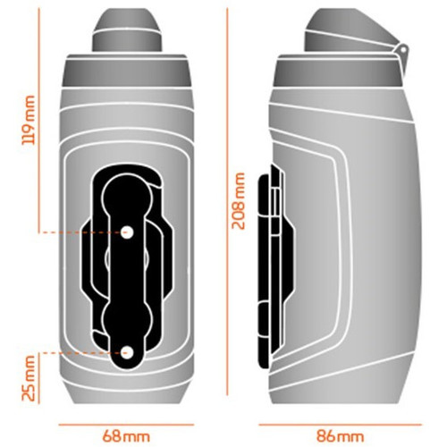 Fidlock Bottle Twist Bike Base Set Black 590ml