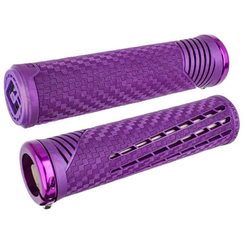 ODI MTB CF Lock-On Grip V2.1 135mm Purple/Pearl W/Purple Clp