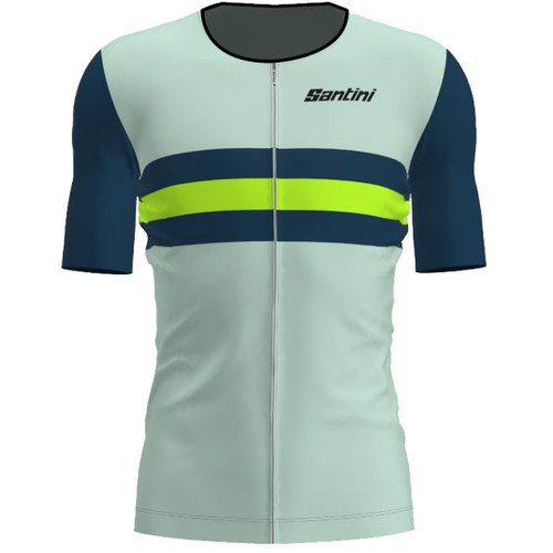 Santini Cupio Short Sleeve Tri Top Fluro Green