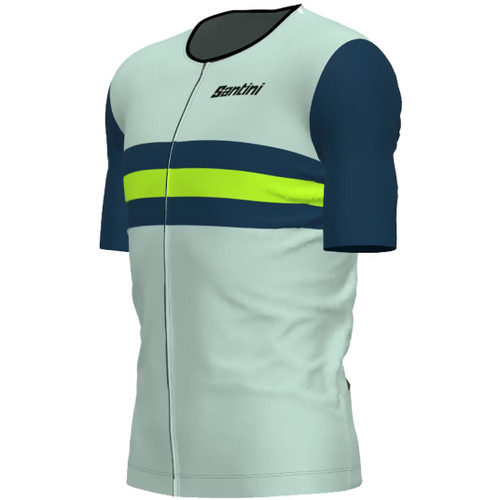 Santini Cupio Short Sleeve Tri Top Fluro Green