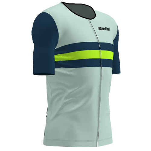 Santini Cupio Short Sleeve Tri Top Fluro Green