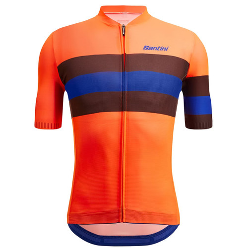 Santini Eco Sleek Bengal Jersey Fluro Orange