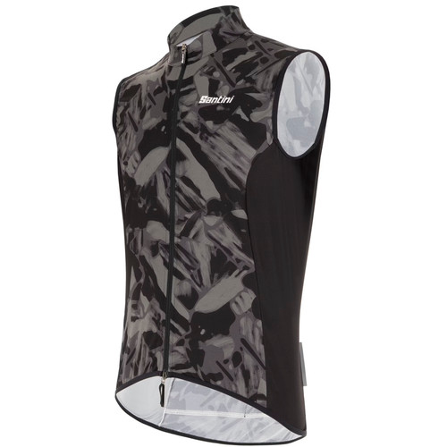 Santini Gravel Windbreaker Vest Grey Camo