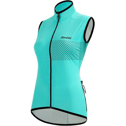 Santini Guard Nimbus Rain Vest Womens Aqua