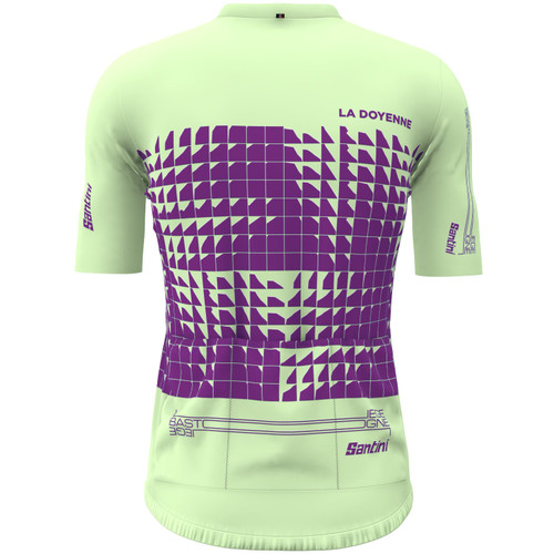 Santini Liege Bastogne Liege 2024 Jersey Lime