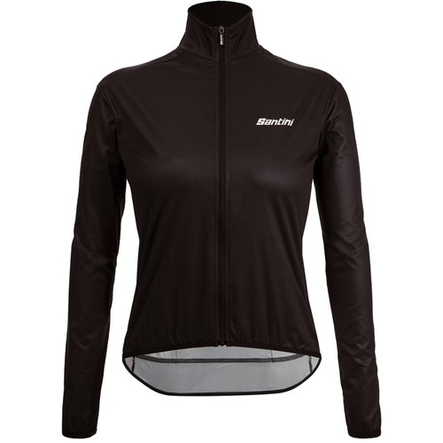 Santini Nebula Puro Windbreaker Jacket Womens Black Nero