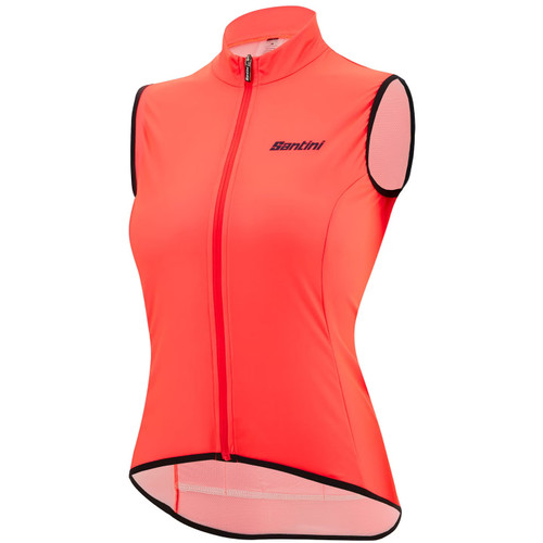 Santini Nebula Wind Vest Womens Granatina Pink