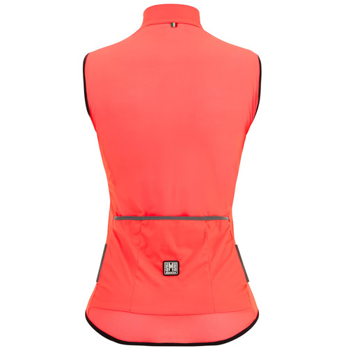 Santini Nebula Wind Vest Womens Granatina Pink