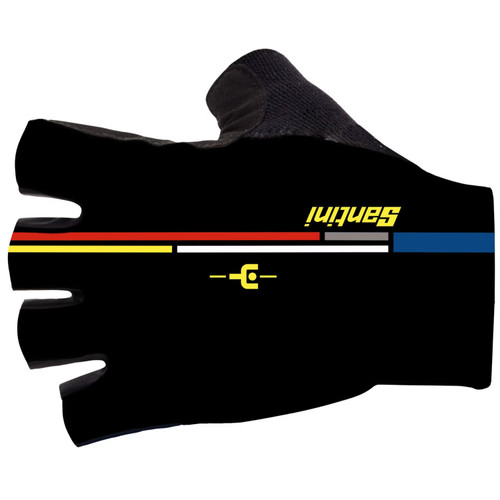 Santini TDF 2024 Alpe DHuez Gloves Black