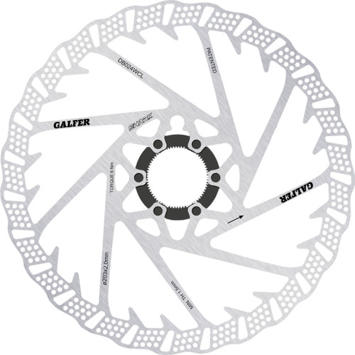 Galfer Bike Disc Shark Fixed Centre Lock 203x2.0mm