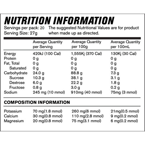 Infinit Nutrition Tempo Run Grape Bag 540g