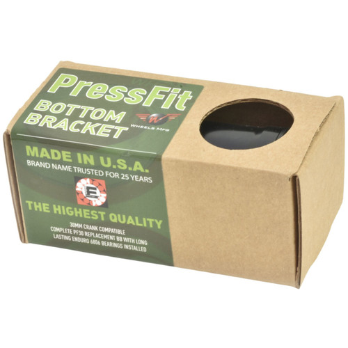Wheels MFG PF30 Threaded Zero Ceramic Bottom Bracket Black