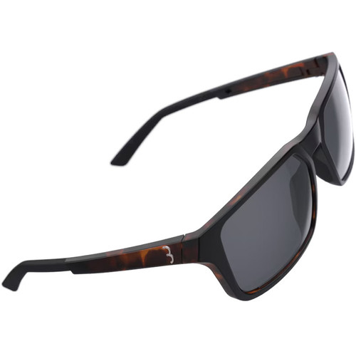BBB Spectre Sunglasses Matte Tortoise Shell Frame Smoke Flash Lens