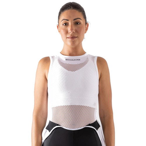 Soomom All-Round Mesh Singlet Base Layer - White