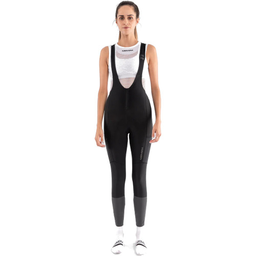 Soomom Womens All-Around Windproof Thermal Bib Tights - Black