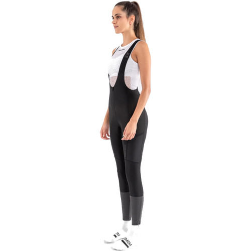 Soomom Womens All-Around Windproof Thermal Bib Tights - Black