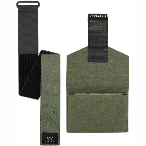 Peatys Holdfast Trail Tool Wrap Moss Green