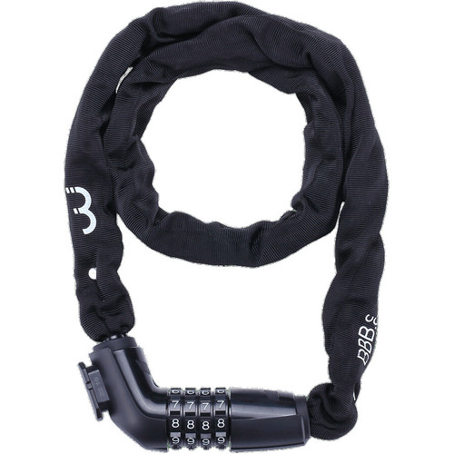 BBB BBL-49 CodeLink Steel Chain Combo Lock 5mm x 100cm Black