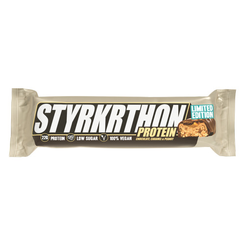 Styrkr Styrkrthon Protein Bar Chocolate Caramel & Peanut x 12 Box