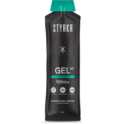 Styrkr Gel30 Nitro+ Apple Blackcurrant Dual-Carb Energy Gel x 12 Box