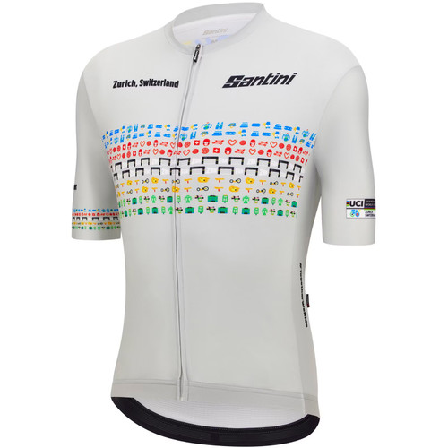 Santini UCI 2024 Zurich World Champs Jersey Cappuccino