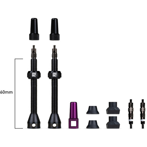 Dynamic Barkeeper Tubeless Valves Kit Black
