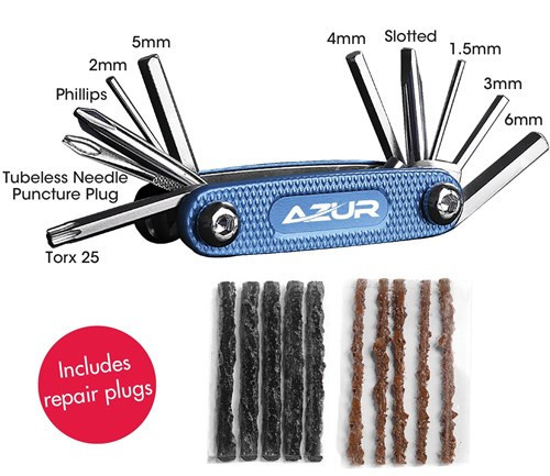 AZUR 10 Function - Tubeless Multi Tool With Plugs