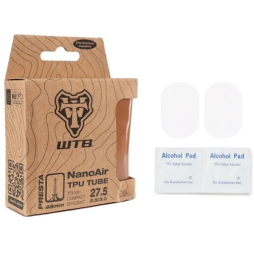 WTB NanoAir TPU Tube 27.5x2.5/3.0" 48mm Presta Tan