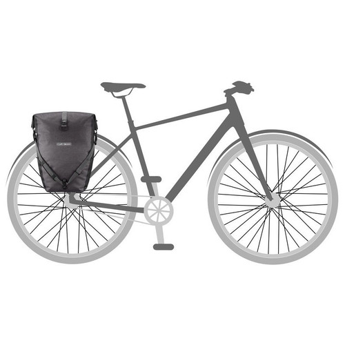Ortlieb Back Roller Plus QL2.1 Waterproof Pannier Bag (Pair) Granite/Black