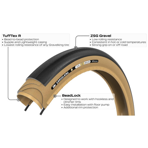 Panaracer GravelKing R Gravel Tyre Amber 700c