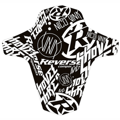 Reverse Components Mudfender - Nico Vink Stickerbomb - Black/White Reverse Components Mudfender - Nico Vink Stickerbomb - Black/White