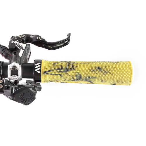 All Mountain Style Berm Grips - Yellow Camo